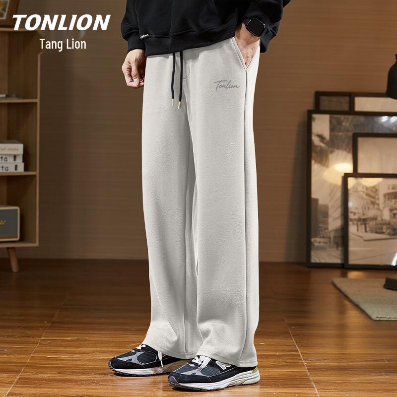 TonLion Men s 320g Straight Wide-Leg Casual Pants XL
