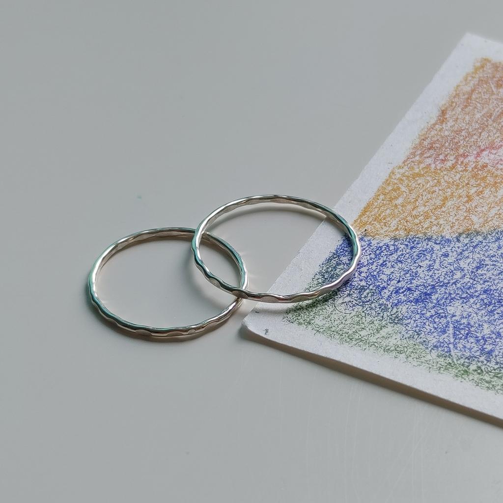 Ohuuu Gentle Waves Of The Heart Thread Ring_925 Silver (A Type)
