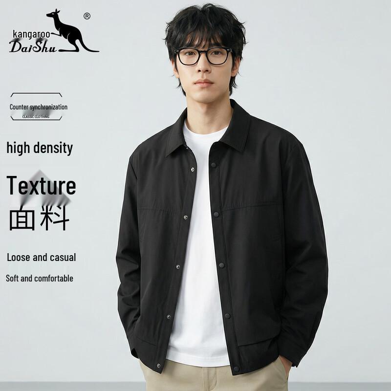 DAISHU Men s Spring Casual Lapel Jacket L