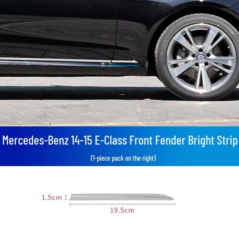 Front & Rear Bumper Chrome Trim for Mercedes-Benz: E180, E200, E260, 300L