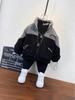 Boys' Plush Lined Jacket - 2025 Winter Style Lambswool Baby Coat, Children's Thick Cotton Padded Outerwear