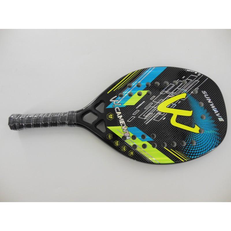Carbon Fiber Beach Tennis Racket 3K Frame Lightweight Amateur Advanced Players Outdoor Sports