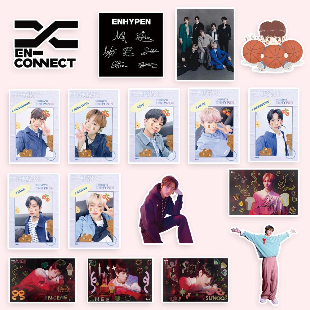 buy 105pcs set enhypen graffiti decorative stickers en kpop idol group cartoon luggage sticker student stationery at affordable prices free shipping real reviews with photos joom