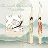 Stainless Steel Curved Stickers Tweezers False Eyelash Tweezers DIY Craft Beading