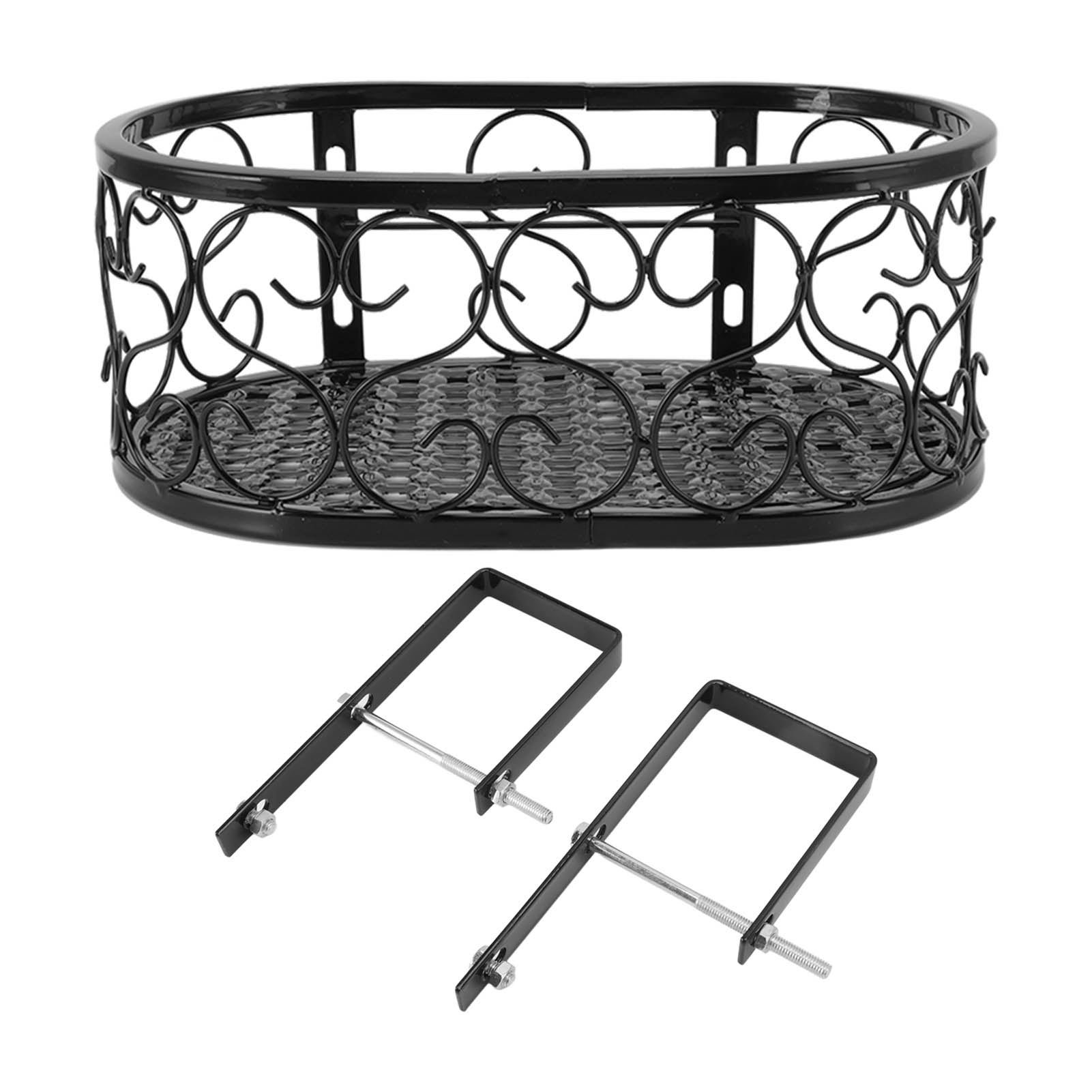 Metal Flower Rack Balcony Decoration Iron Flower Pot Shelf Hanging   Flower Stand for Windowsill Garden