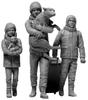 Master Box 1/35 Scale Russia-Ukraine Series 5: Three Ukrainian Refugees and One Dog, March 2022 Plastic Model Kit, MB35228