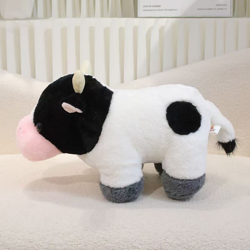 32cm Ranch Cow Doll Simulation Plush Toy Handmade Doll Cartoon Anime Cute Pillow Cushion Home Decoration Children's Birthday