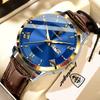 POEDAGAR Original Fashion Men's Watches Leather Date Week High Quality Quartz Men Wristwatch Waterproof Luminous Business Watches For Man Male Reloj