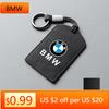 BXI1 Car Sticker Suede Leather Car Smart NFC Card Key Case Full Cover Shell for BMW M 3 5 7 Series X1 X3 X5 X6 X7 535le Auto Keychain