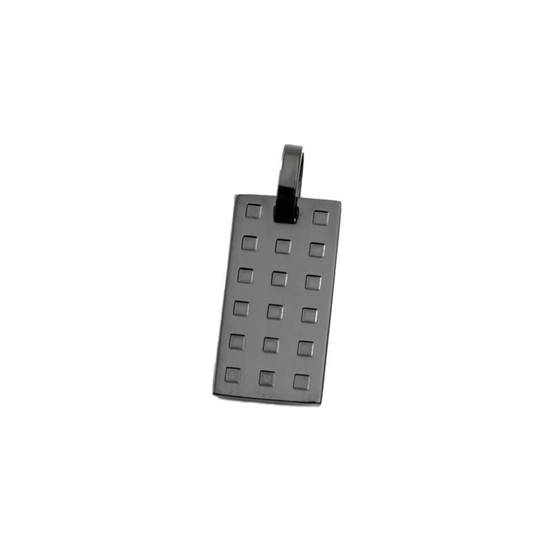 Calvin Klein CK/square design stainless steel necklace/pendant men and women same style couple gray 11102473 JK41AP010200-Gray F серый