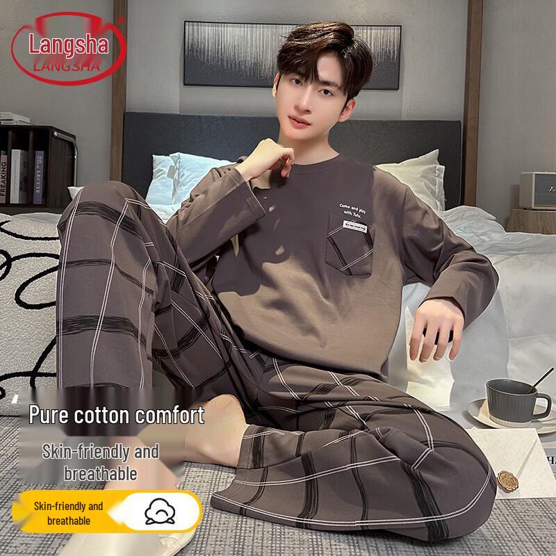 Men s Pure Cotton Loungewear Set 3XL