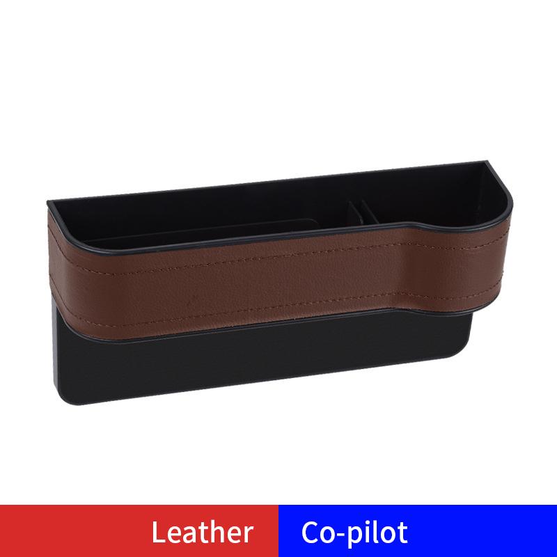 Multifunctional Seat Side Organizer Cup Holder For Cars Leather Auto Seat Gap Filler Storage Box Seat Pocket Stowing Tidying