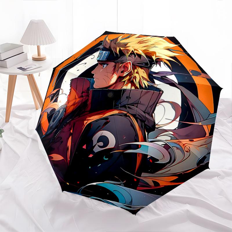 

1pc Naruto s Dynamic Journey Automatic Opening and Closing Umbrella - Lightweight 3-Fold Design, Suitable for Fans, Travel, Daily Use - Official Produ