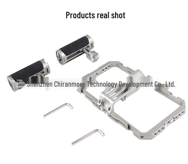 Mobile Phone Stabilizer & Photography Cage with Extension, Microphone Mount, and Fill Light
