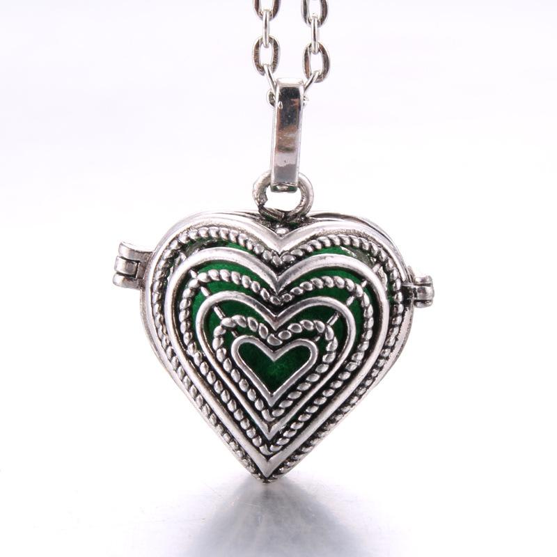 Hot-selling Aromatherapy Ancient Silver Style Cage Type Hollow Necklace Essential Oil Diffuser Perfume Box Ancient Hanfu Accessories