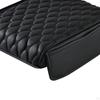 Car Armrest Cushion Pillow PU Leather with Storage Pocket Arm Rest Pad Box Cover
