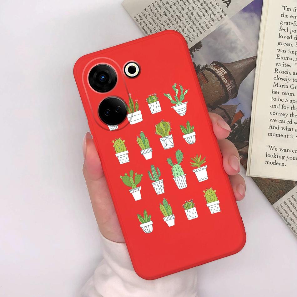 For Tecno Camon 20 Pro 4G 5G Phone Cases Cute Design Matte Silicone Shockproof Black Cover For Tecno Camon20 20Pro Bumper Capa