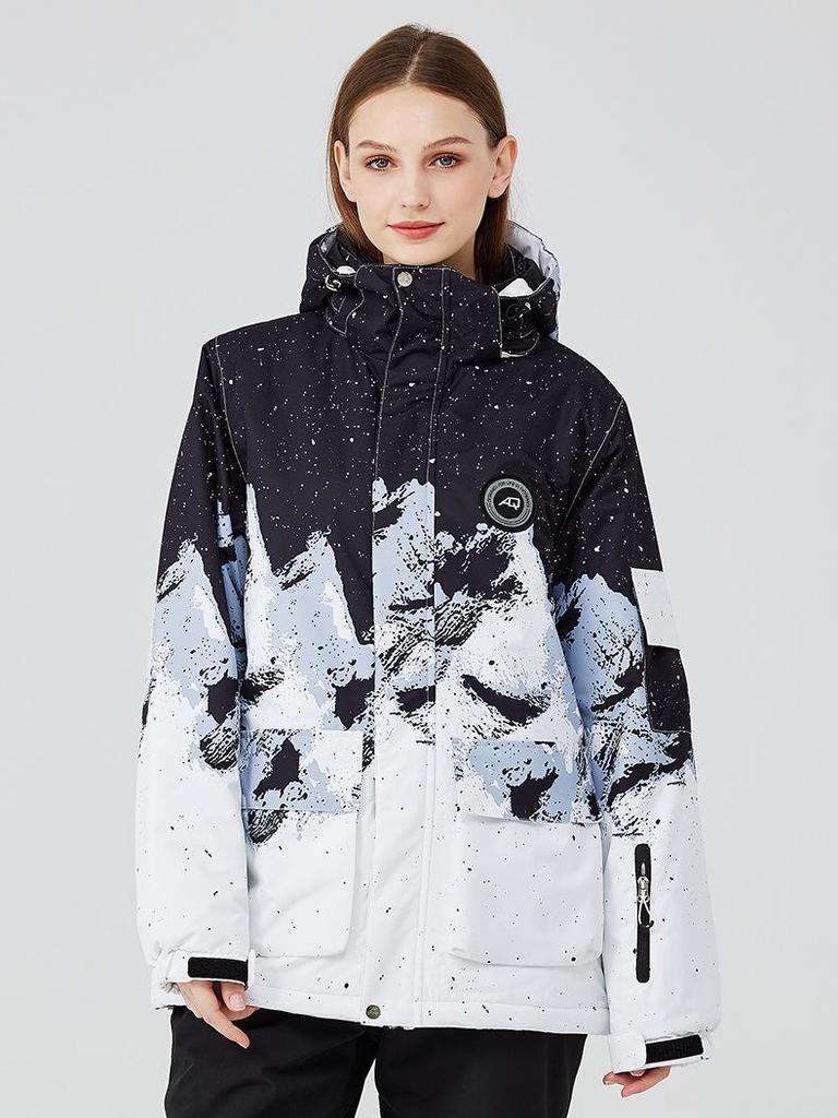 Unisex-Winterskianzug: Winddichte, wasserdichte und warme Ski- & Snowboardjacke für alpine Abenteuer