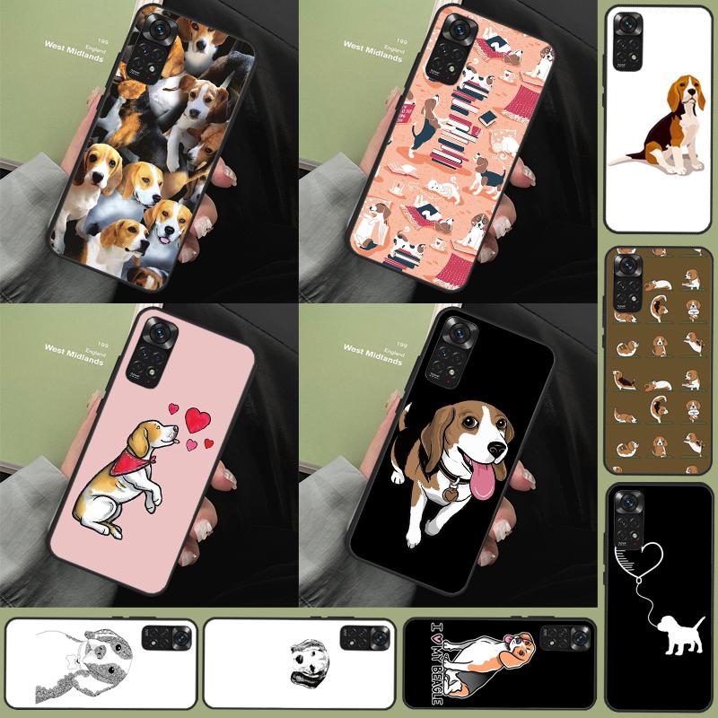 Cartoon Beagle Dog Funda For Xiaomi Redmi 14C 10C 12C 13C Redmi Note 13 Pro 9 10 11 12 10S 11S 12S 14 Pro Case