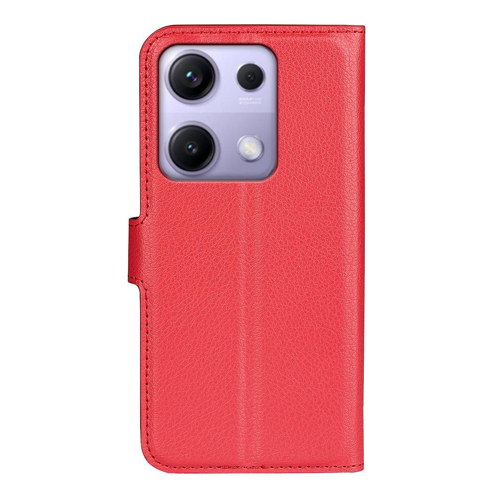 Etui dla Xiaomi Redmi Note 14S 4G Tekstura liczi Wstrząsoodporny Skórzany Portfel Pokrowiec na telefon