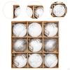 9 Pack 2.3inch Christmas Tree Balls for Holiday Decoration
