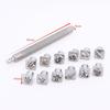 12Pcs Leather Craft Stamping Tools Kit Zodiac/Constellation Prints Punch For Diy Leather Decor Making Accessories