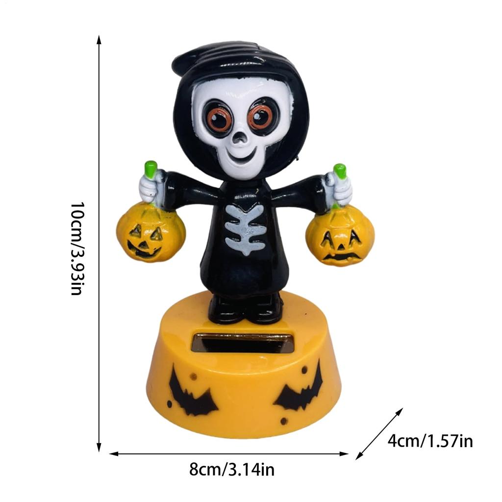Solar Powered Dancing Figure, Car Swing Dance Toy - Halloween Anime Dashboard Decor for