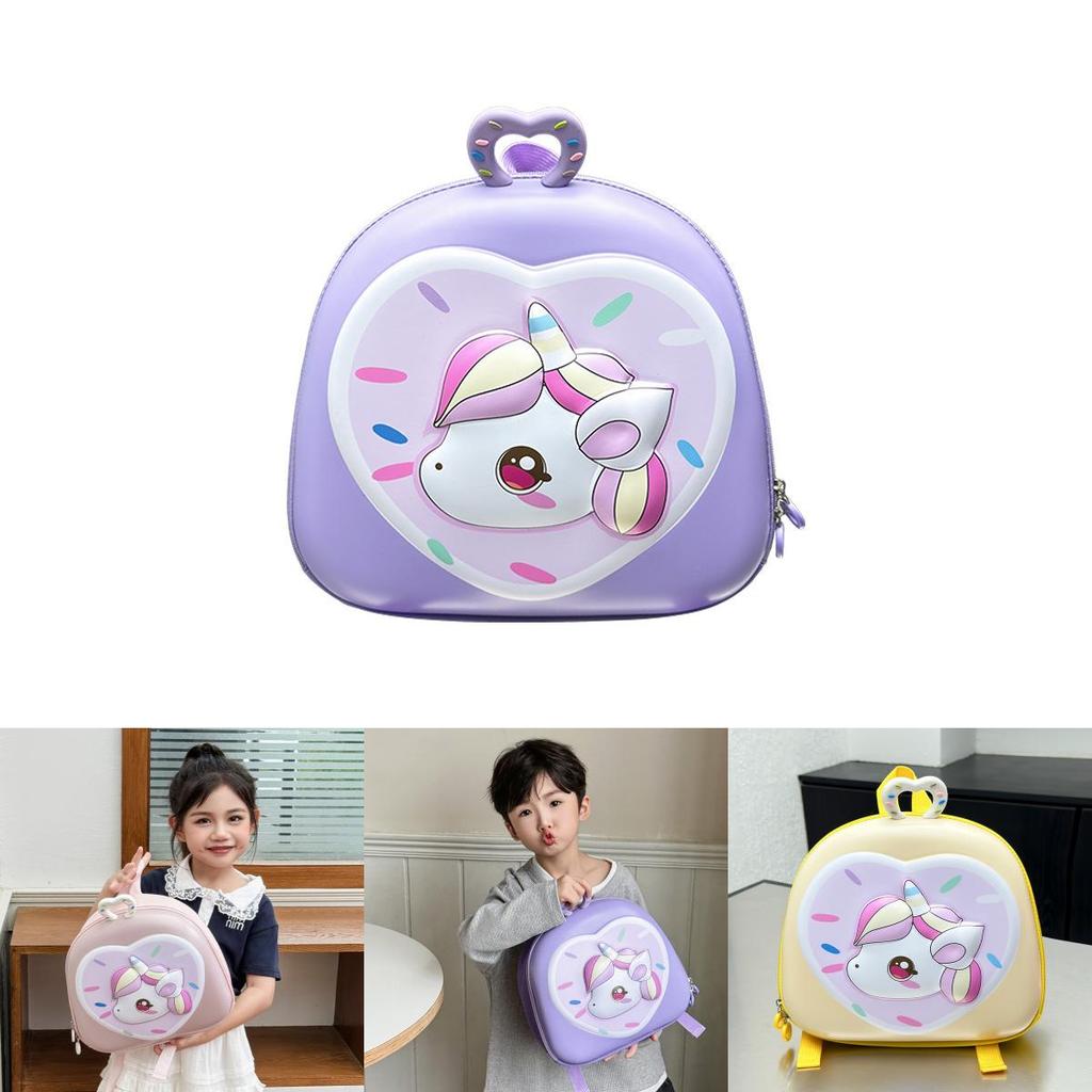 Kids Boys Girls Backpack With Unicorn Motif And Reinforced Stitching For Kindergarten Use