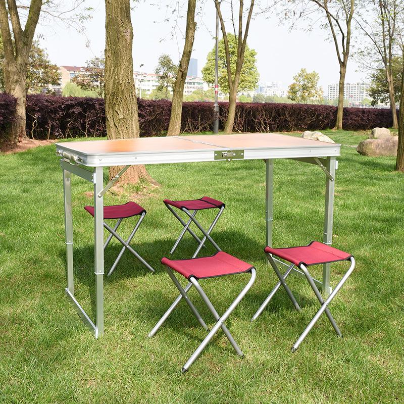 Portable Foldable Aluminum Table for Outdoor BBQ, Camping & Night Market Stalls