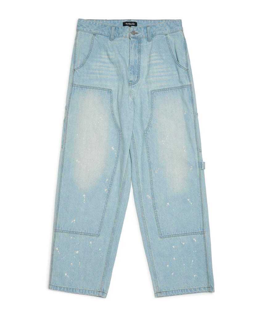 MARK GONZALES Carpenter Bleach Denim Pants - Sky Blue