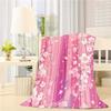 Pink Cherry Blossom Blanket Flower Flower Blanket Ladies Flannel Bed Sofa Soft Nap Blanket