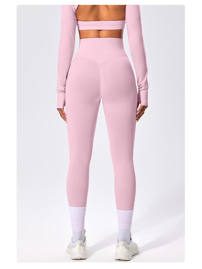 Women's High Waist Tummy Control Yoga Pants - Nude Feel, Peach Butt Lift, Ideal for Fitness, Running & Sports