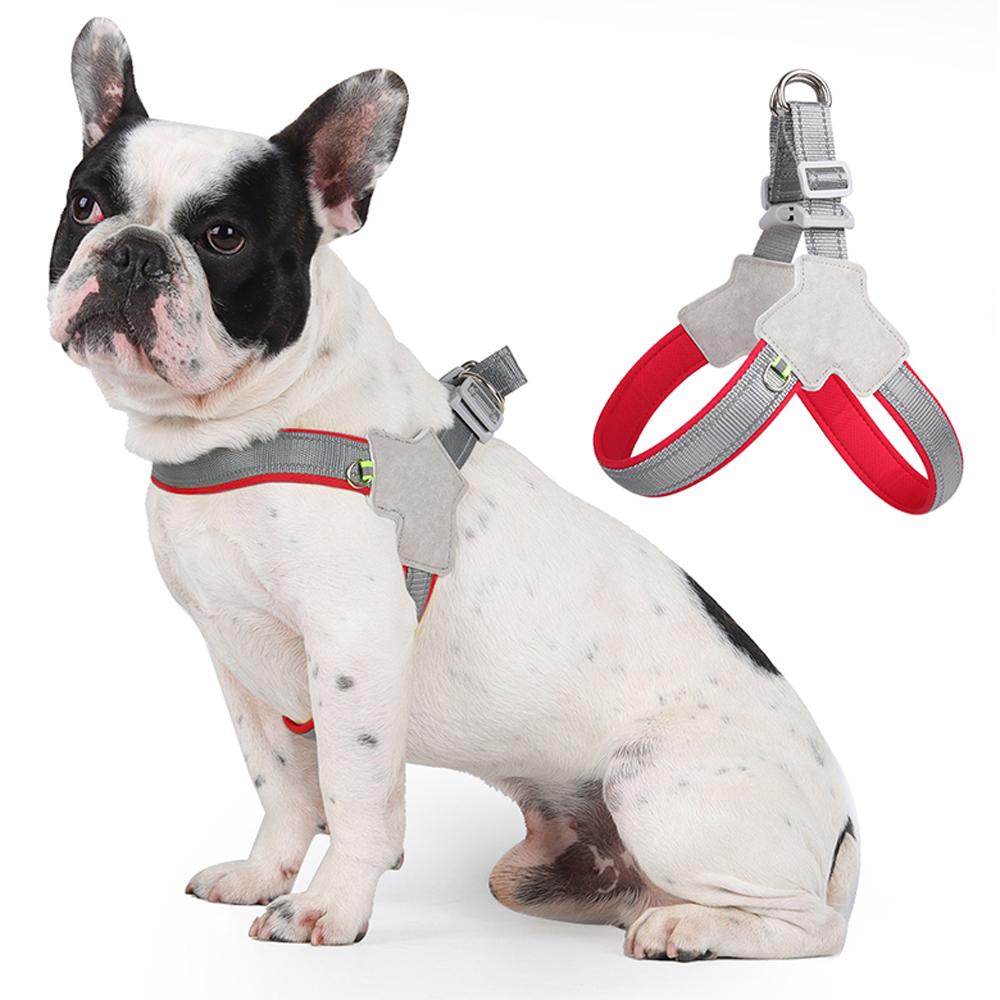 Reflective No-Pull Dog Harness for Small Breeds - Breathable Fabric with Chest Strap