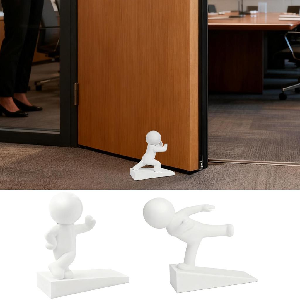 Decorative Door Stop Scratch-Proof Anti-Slip Doorstop Wedge Door Stopper Wedge For Home Office Floor Bedroom Living Room