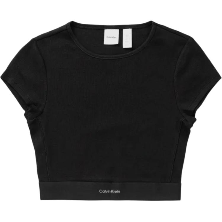 

Calvin Klein Round Neck Logo Short Sleeve T-Shirt Women tops LV00QS7349-UB1 M