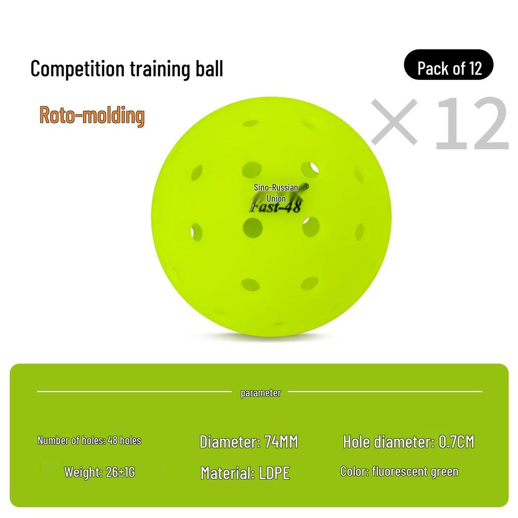 Professional Outdoor Pickleball with 48 Holes for Competition and Training