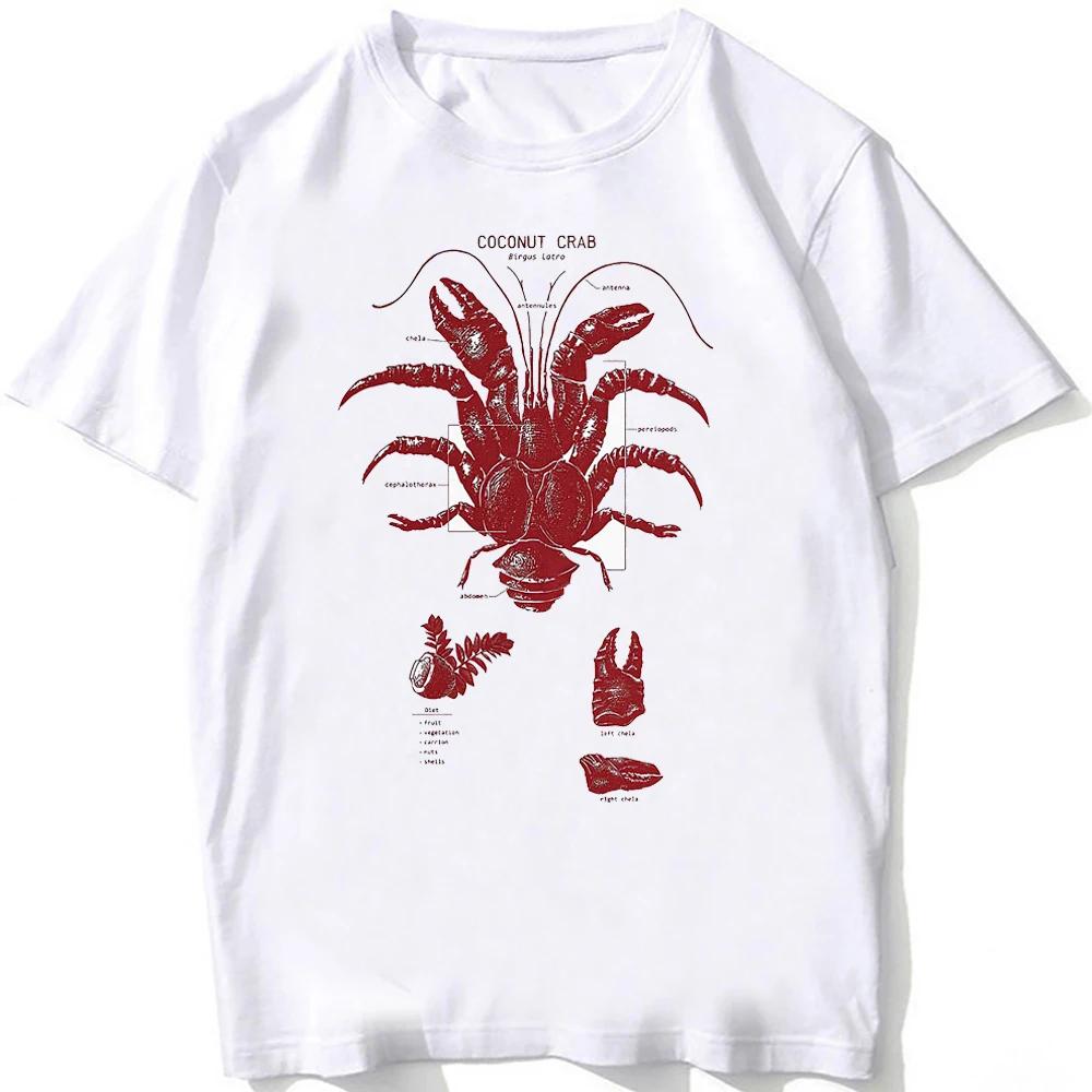 Whale Shark Anatomy Vintage T-Shirt Unisex Men Short Sleeve Hip Hop Beach Animal Style Boy Casual White Tees Funny