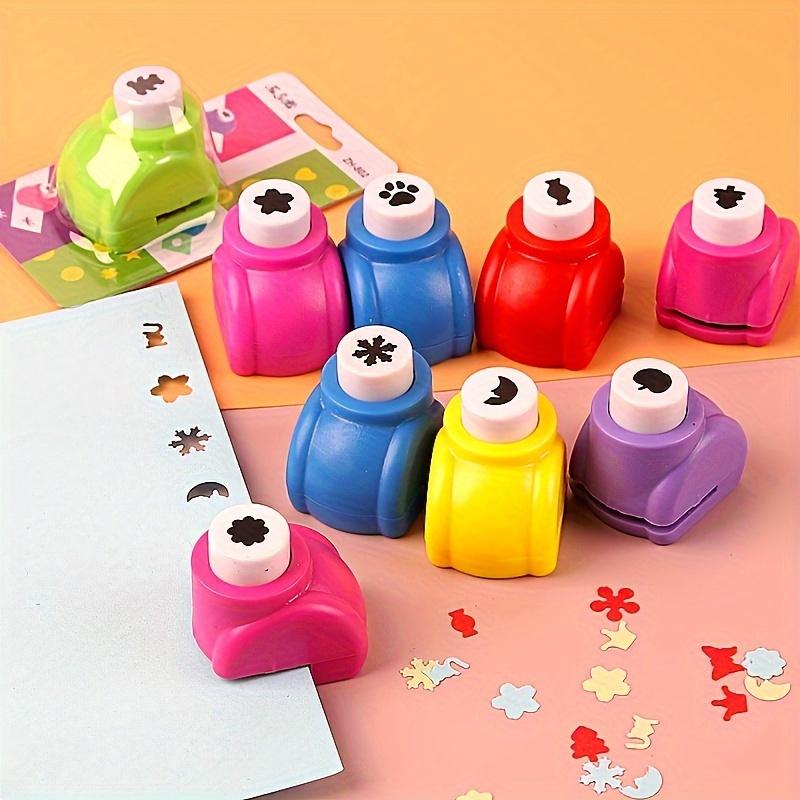 6pcs Mini Embossing & Punch Set - Assorted Colors, Portable Craft Tools for DIY Scrapbooking, Greeting Cards & Journal Decor