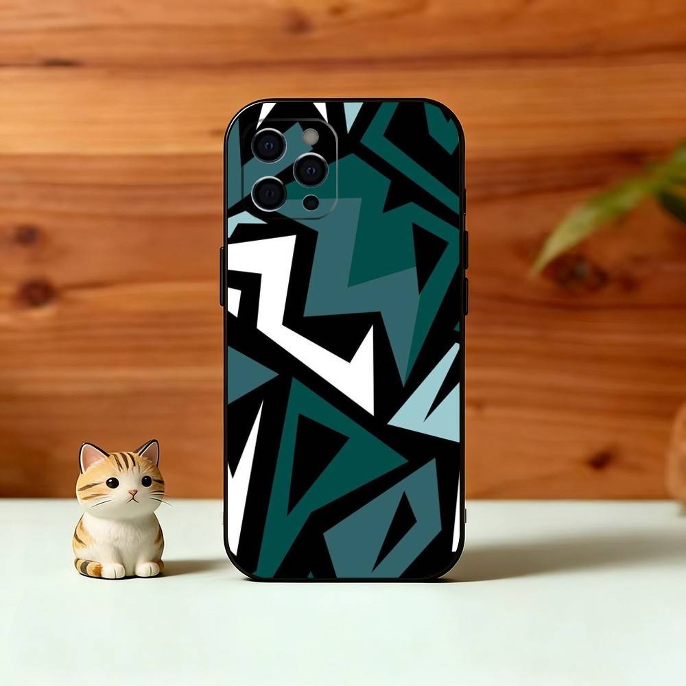 

Geometric figure Phone Case Silicone Soft For IPhone 17 16 15 14 13 12 11 X XR Plus Pro Max Plus iPhone16plus