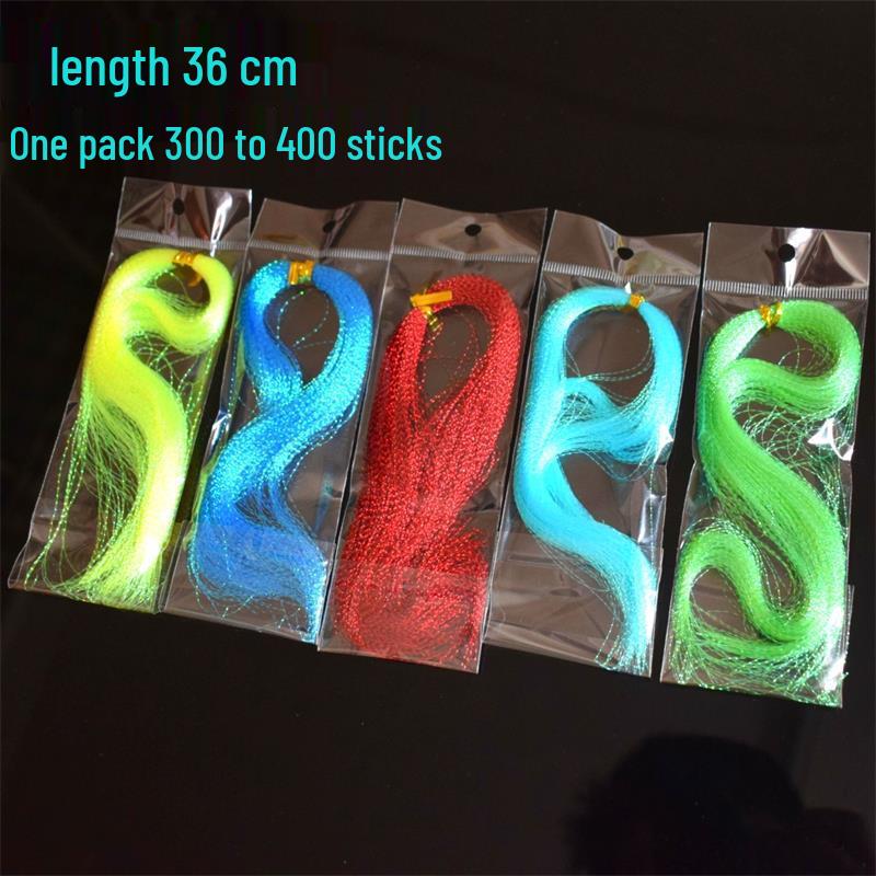 Multicolored Crystal Silk Fishing Line with Seven-Hook Rig – Fly Fishing Accessories