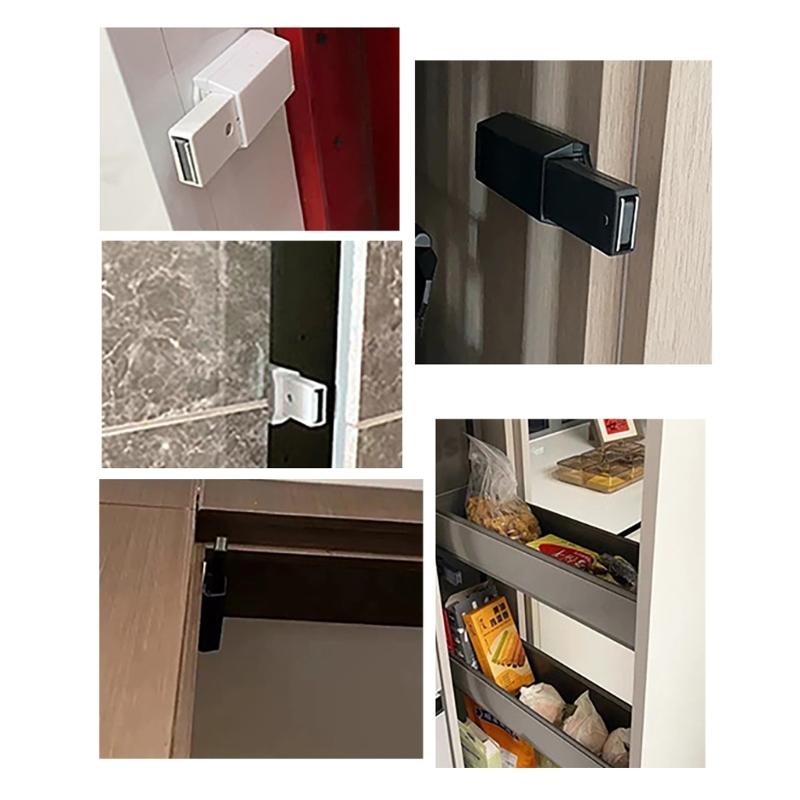 Robusto ABS Portatile Magnetico Push-to-Open Accessorio per Ferramenta per Mobili per Nascondere Ante e Cassetti in Colore Elegante