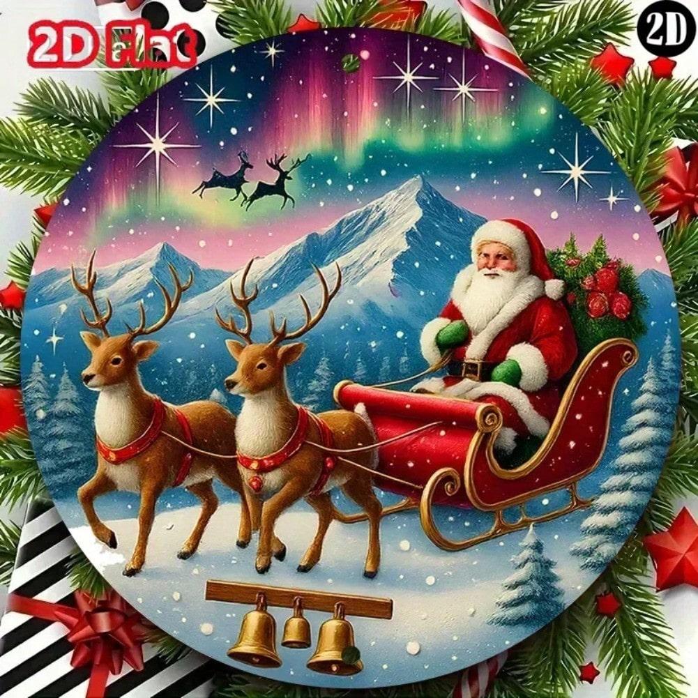 Metal Wall Art Modern Home Decor for Living Room Bedroom Winter Christmas Gift 20x20 разноцветный