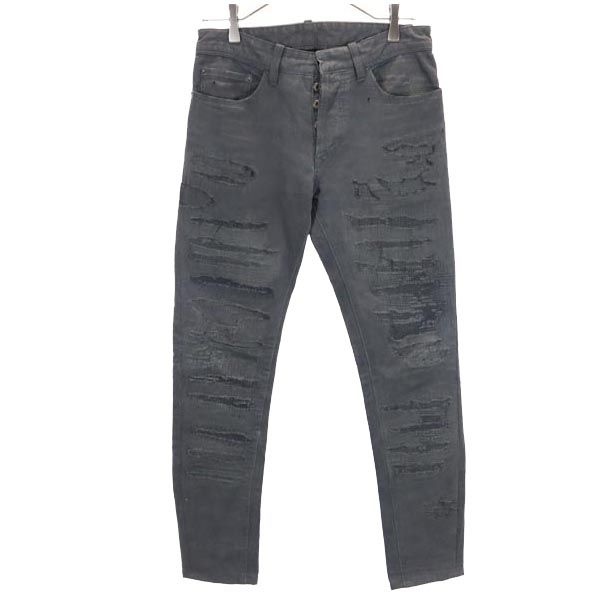 BALENCIAGA made in Japan Damage processing Pants w28 Dark gray Men's Used