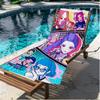 KPop Demon Hunters Print Beach Towel, Versatile Lightweight Absorbent Beach Towel for Pool Surf Yoga Bathroom, Perfect Birthday Holiday Gift