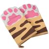 Cute Cat Paw Heat Proof Oven Mitts Microwave Thickened High Temperature Resistant Kitchen Household Baking Anti-hot Hand Gloves