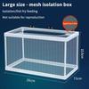 1/2 Stück S/L Aquarium Fischzucht Züchterbox Babyfisch Brutkasten Isolationsnetz Aquarium Inkubatorbox Hängendes Aquarium