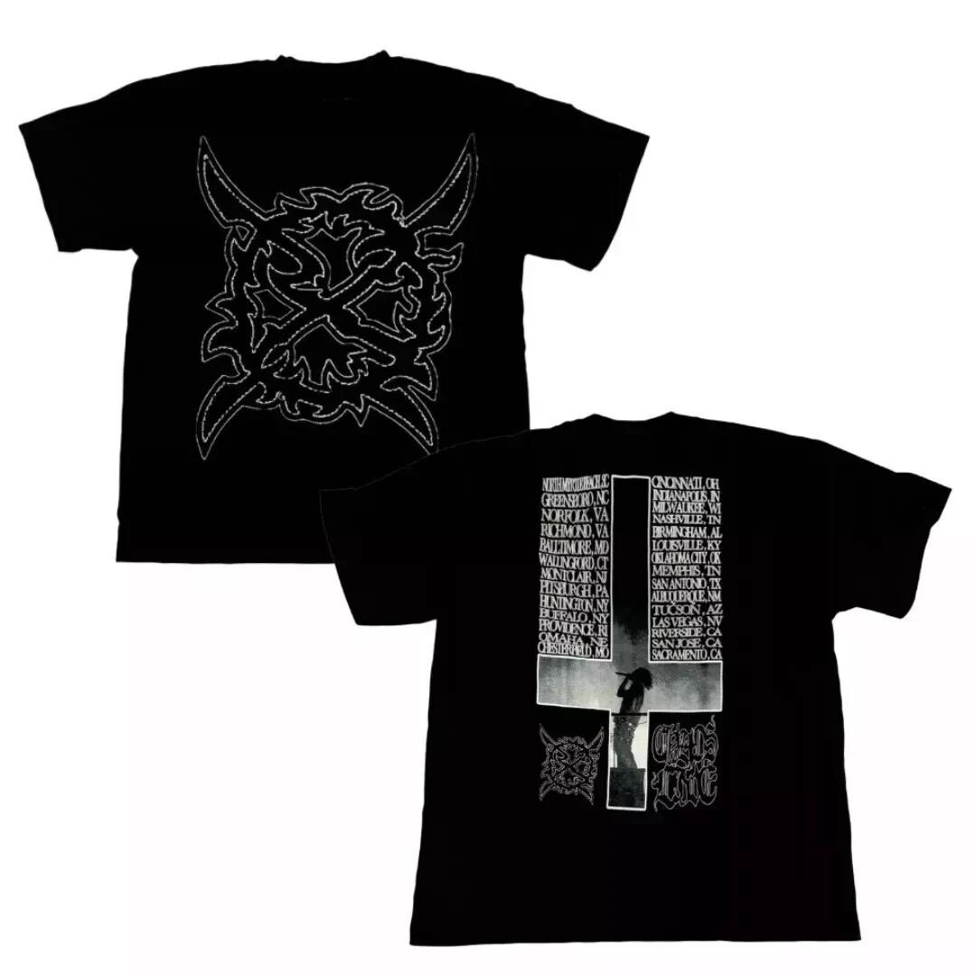 Ken Carson Chaos Tour 2026 Exclusive Merch 2 SIDES T-shirt XXL