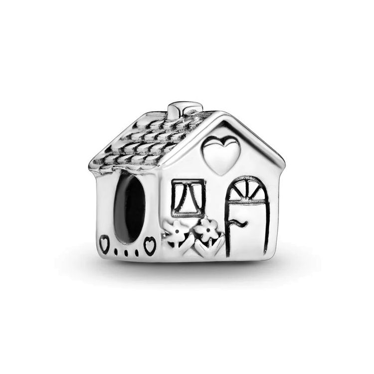 Pandora Cozy Delicate House Charm Unisex Charm 791267 Box,Silver