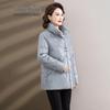SNOWFLYING Women's New Chinese Style Embroidered Stand Collar Down Jacket