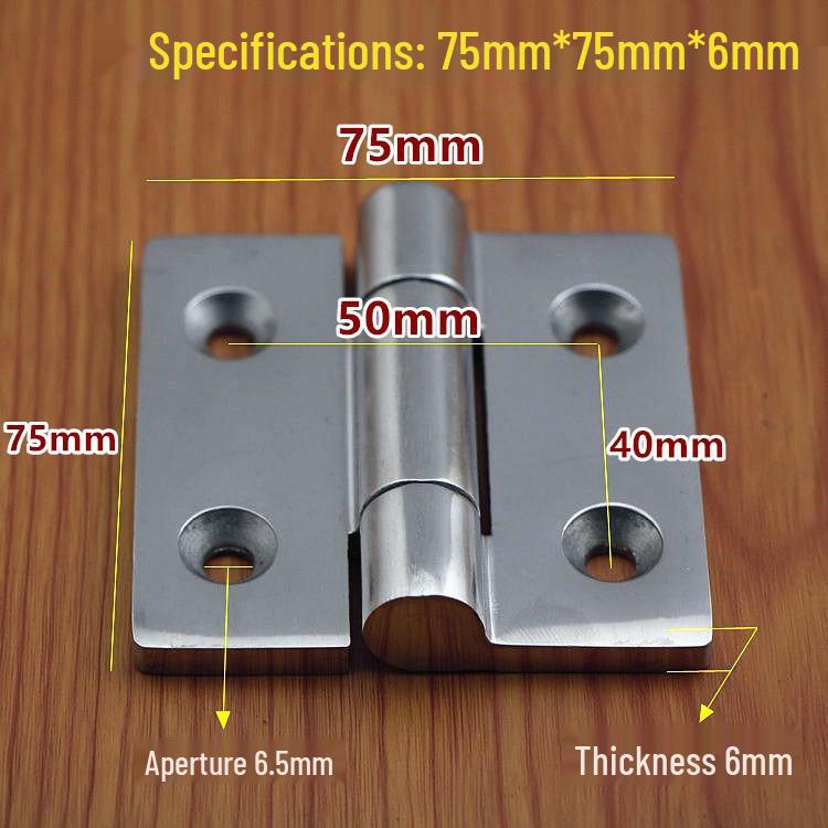 304 Stainless Steel Heavy Duty Industrial Flat Opening Thickened Mechanical Equipment Load-Bearing Hinge